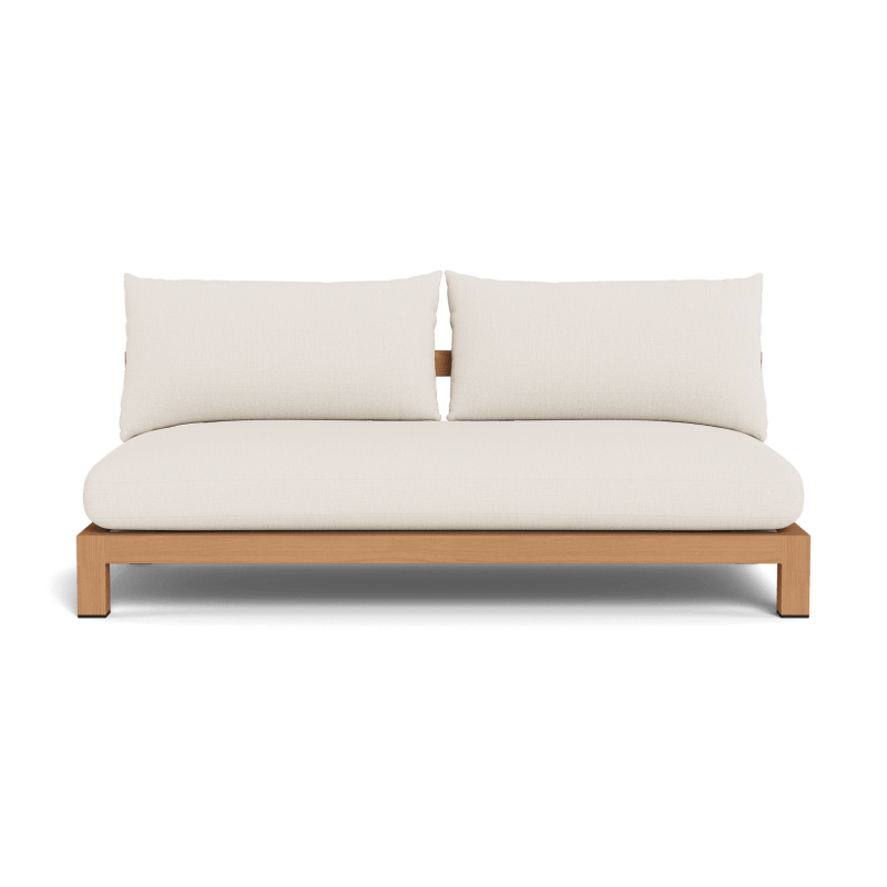 Pacific Teak 2 Seat Armless Sofa