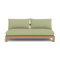 Pacific Teak 2 Seat Armless Sofa