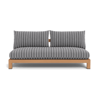 Pacific Teak 2 Seat Armless Sofa
