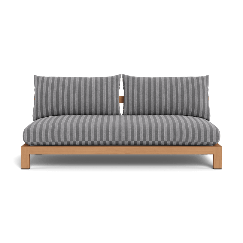 Pacific Teak 2 Seat Armless Sofa
