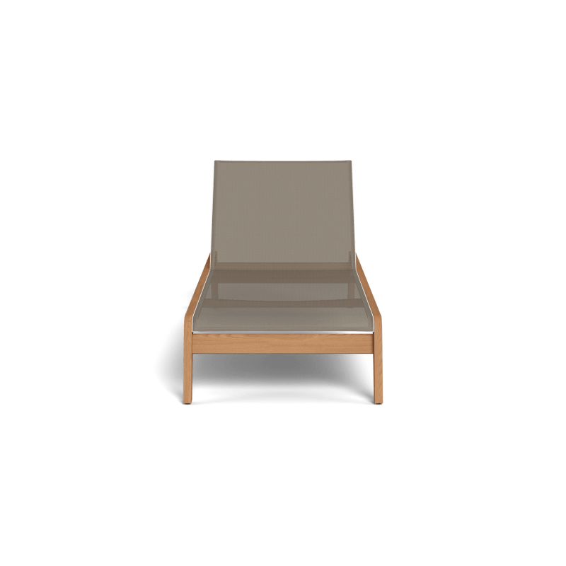 Pacific Teak Angled Sun Lounge
