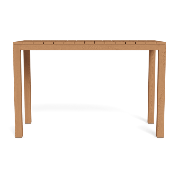 Pacific Teak Rectangle Bar Table | Teak Natural, Teak Natural,