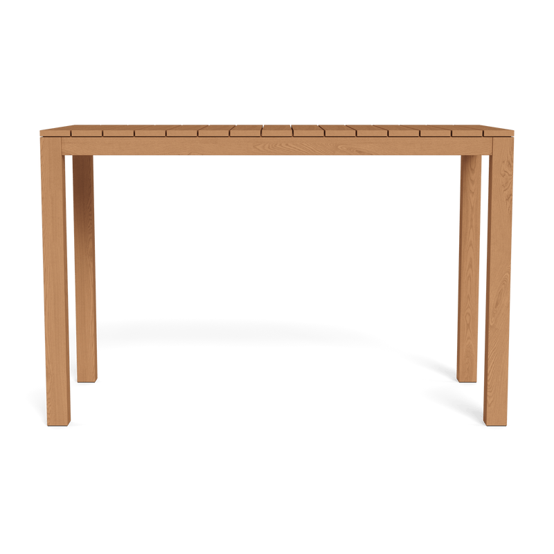 Pacific Teak Rectangle Bar Table | Teak Natural, Teak Natural,