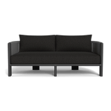 Palm Beach Aluminum 2 Seat Sofa | Aluminum Asteroid, Copacabana Midnight, Rope Dark Grey