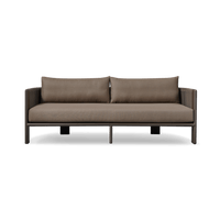 Palm Beach Aluminum 2 Seat Sofa | Aluminum Asteroid, Copacabana Midnight, Rope Dark Grey