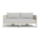 Palm Beach Aluminum 2 Seat Sofa | Aluminum Bone, Copacabana Sand, Rope Shell