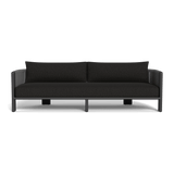 Palm Beach Aluminum 3 Seat Sofa | Aluminum Asteroid, Copacabana Midnight, Rope Dark Grey