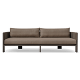 Palm Beach Aluminum 3 Seat Sofa | Aluminum Asteroid, Copacabana Midnight, Rope Dark Grey