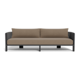 Palm Beach Aluminum 3 Seat Sofa | Aluminum Asteroid, Panama Coco, Rope Dark Grey