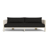 Palm Beach Aluminum 3 Seat Sofa | Aluminum Bone, Copacabana Midnight, Rope Shell