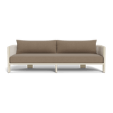 Palm Beach Aluminum 3 Seat Sofa | Aluminum Bone, Panama Coco, Rope Shell