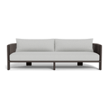 Palm Beach Aluminum 3 Seat Sofa | Aluminum Bronze, Copacabana Sand, Rope Umber