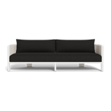 Palm Beach Aluminum 3 Seat Sofa | Aluminum White, Copacabana Midnight, Rope Shell