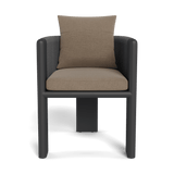 Palm Beach Aluminum Dining Chair | Aluminum Asteroid, Panama Coco, Rope Dark Grey