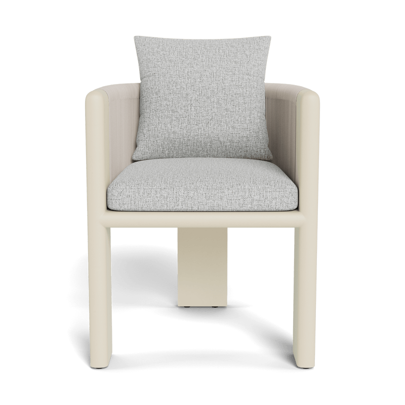 Palm Beach Aluminum Dining Chair | Aluminum Bone, Copacabana Sand, Rope Shell