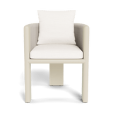 Palm Beach Aluminum Dining Chair | Aluminum Bone, Panama Blanco, Rope Shell