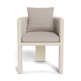 Palm Beach Aluminum Dining Chair | Aluminum Bone, Panama Marble, Rope Shell