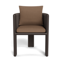 Palm Beach Aluminum Dining Chair | Aluminum Bronze, Sorrento Caramel, Rope Umber