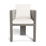 Palm Beach Aluminum Dining Chair | Aluminum Taupe, Panama Blanco, Rope Shell