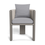 Palm Beach Aluminum Dining Chair | Aluminum Taupe, Panama Cloud, Rope Shell