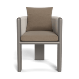 Palm Beach Aluminum Dining Chair | Aluminum Taupe, Panama Coco, Rope Shell