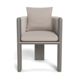 Palm Beach Aluminum Dining Chair | Aluminum Taupe, Panama Marble, Rope Shell