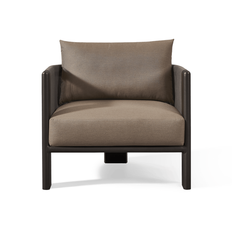 Palm Beach Aluminum Lounge Chair | Aluminum Asteroid, Copacabana Midnight, Rope Dark Grey