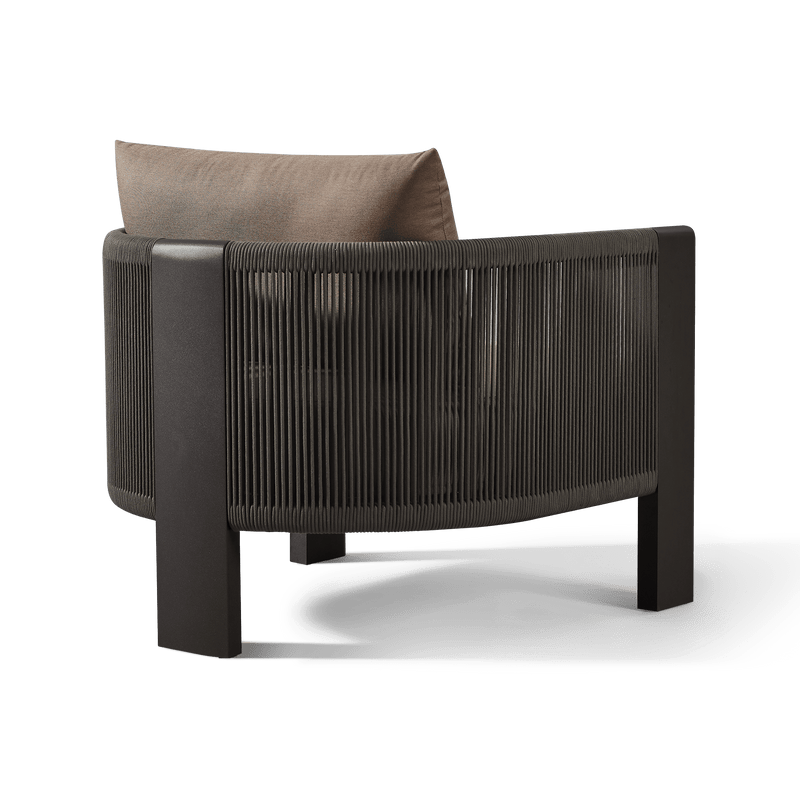 Palm Beach Aluminum Lounge Chair | Aluminum Asteroid, Copacabana Midnight, Rope Dark Grey