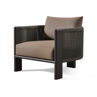 Palm Beach Aluminum Lounge Chair | Aluminum Asteroid, Copacabana Midnight, Rope Dark Grey
