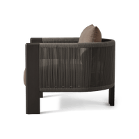 Palm Beach Aluminum Lounge Chair | Aluminum Asteroid, Copacabana Midnight, Rope Dark Grey