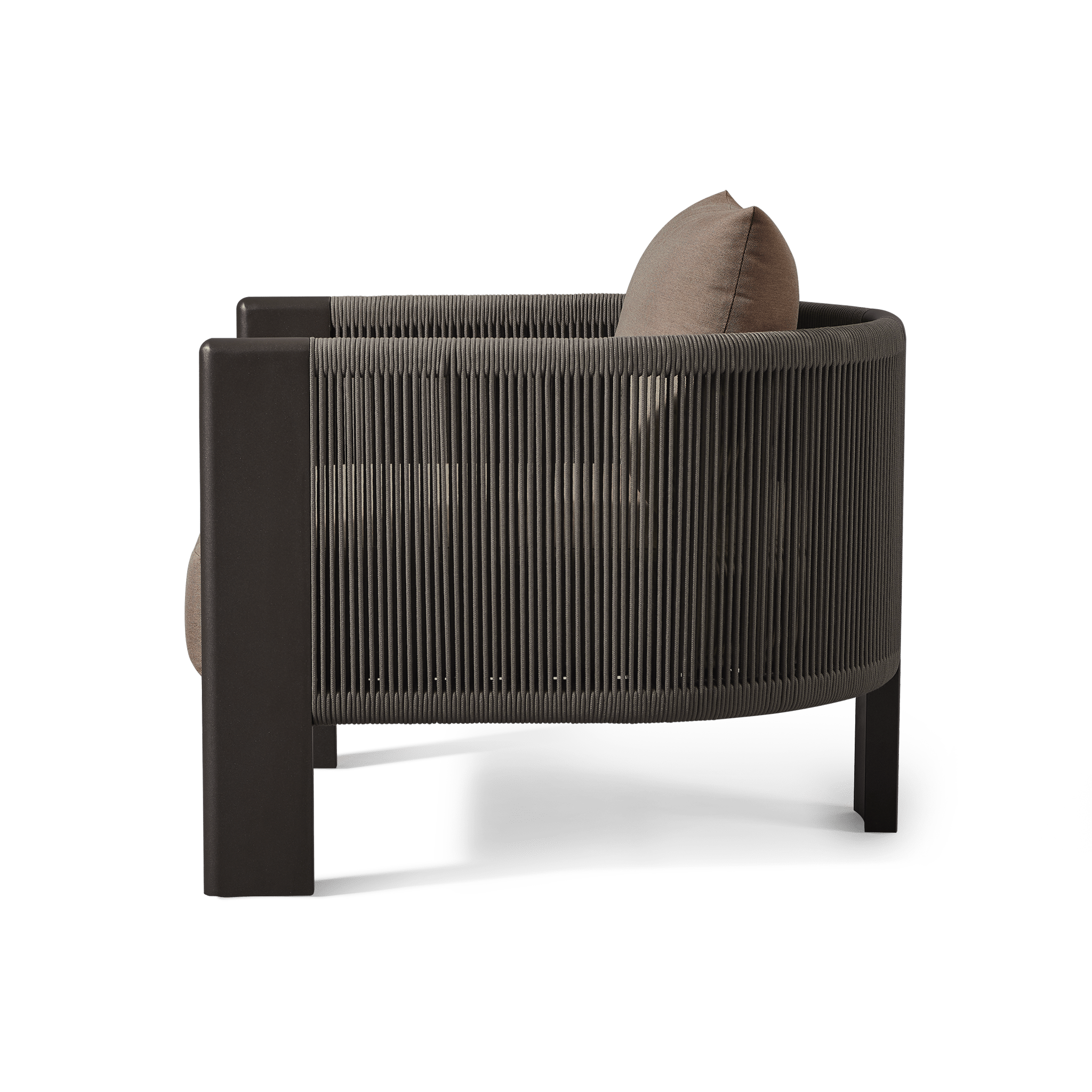 Palm Beach Aluminum Lounge Chair | Aluminum Asteroid, Copacabana Midnight, Rope Dark Grey