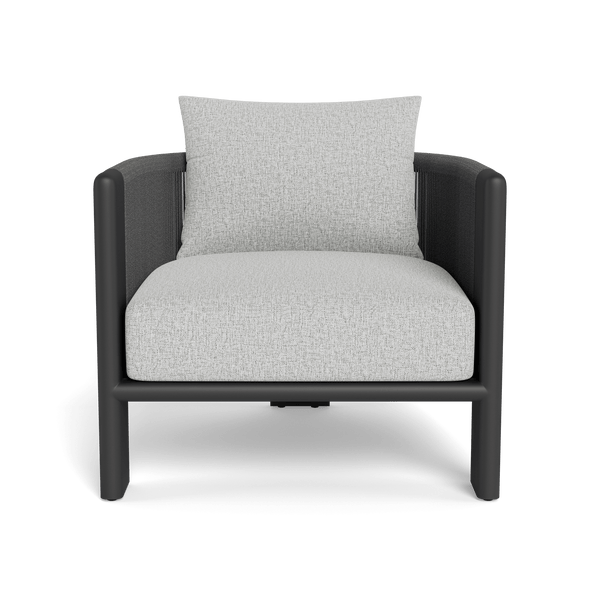 Palm Beach Aluminum Lounge Chair | Aluminum Asteroid, Copacabana Sand, Rope Dark Grey