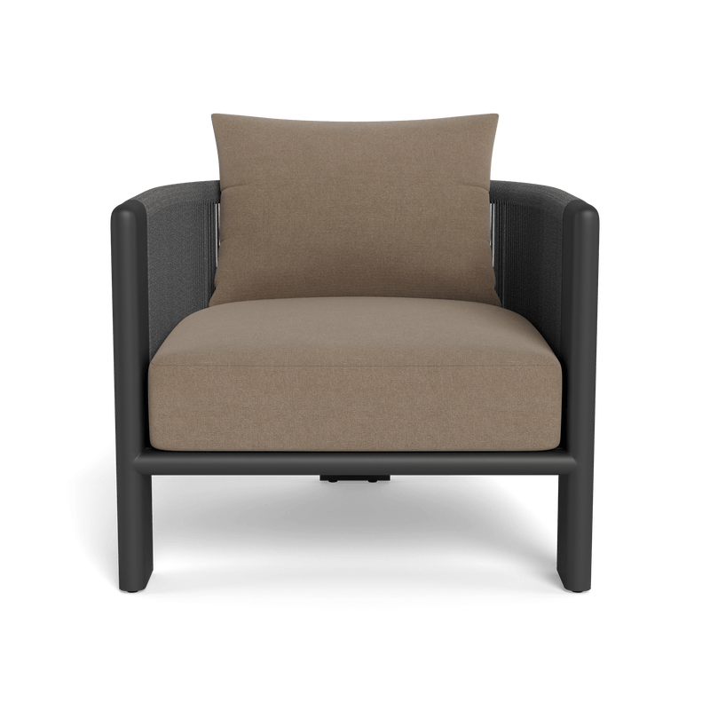 Palm Beach Aluminum Lounge Chair | Aluminum Asteroid, Panama Coco, Rope Dark Grey