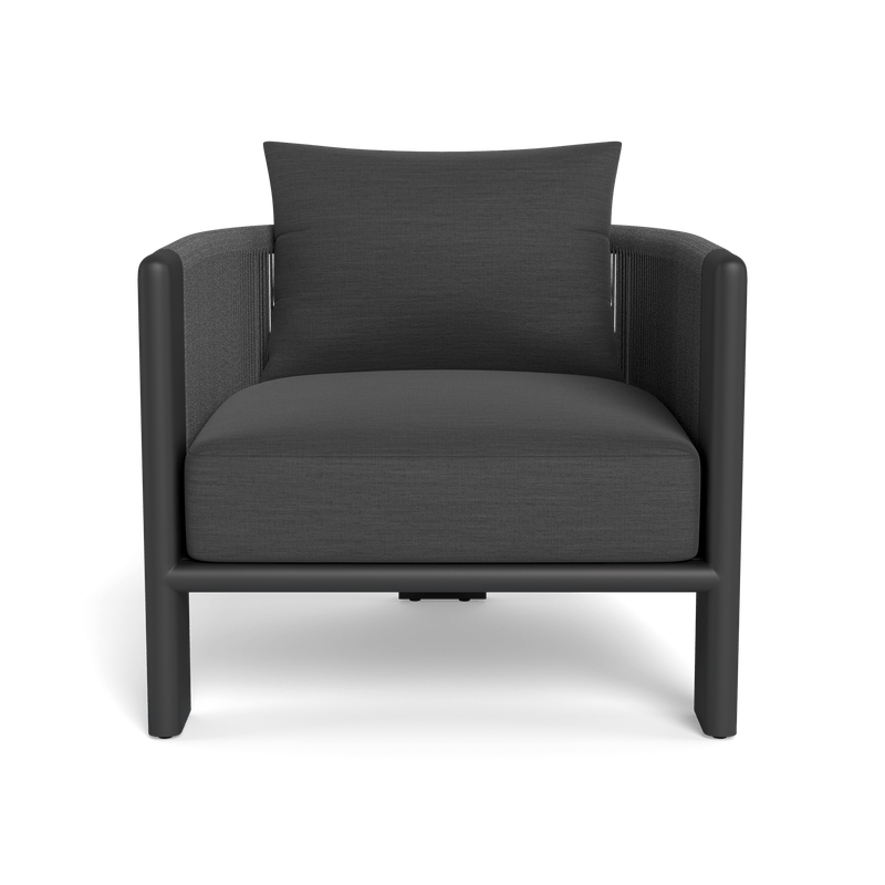 Palm Beach Aluminum Lounge Chair | Aluminum Asteroid, Panama Grafito, Rope Dark Grey