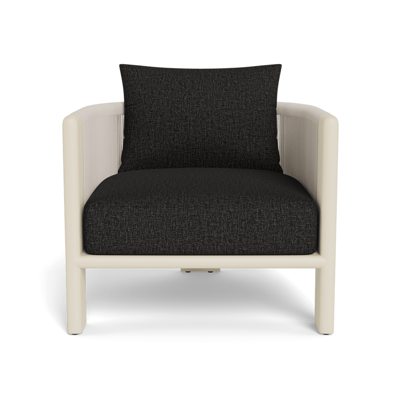 Palm Beach Aluminum Lounge Chair | Aluminum Bone, Copacabana Midnight, Rope Shell