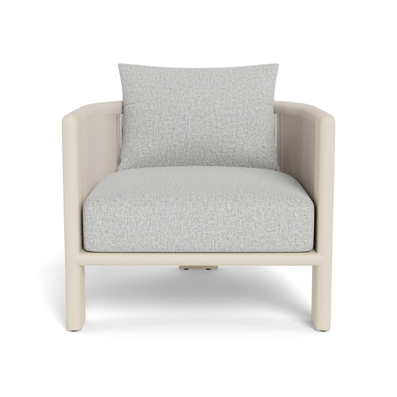 Palm Beach Aluminum Lounge Chair | Aluminum Bone, Copacabana Sand, Rope Shell