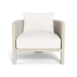 Palm Beach Aluminum Lounge Chair | Aluminum Bone, Panama Blanco, Rope Shell