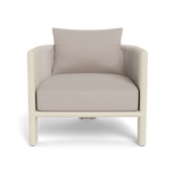 Palm Beach Aluminum Lounge Chair | Aluminum Bone, Panama Marble, Rope Shell