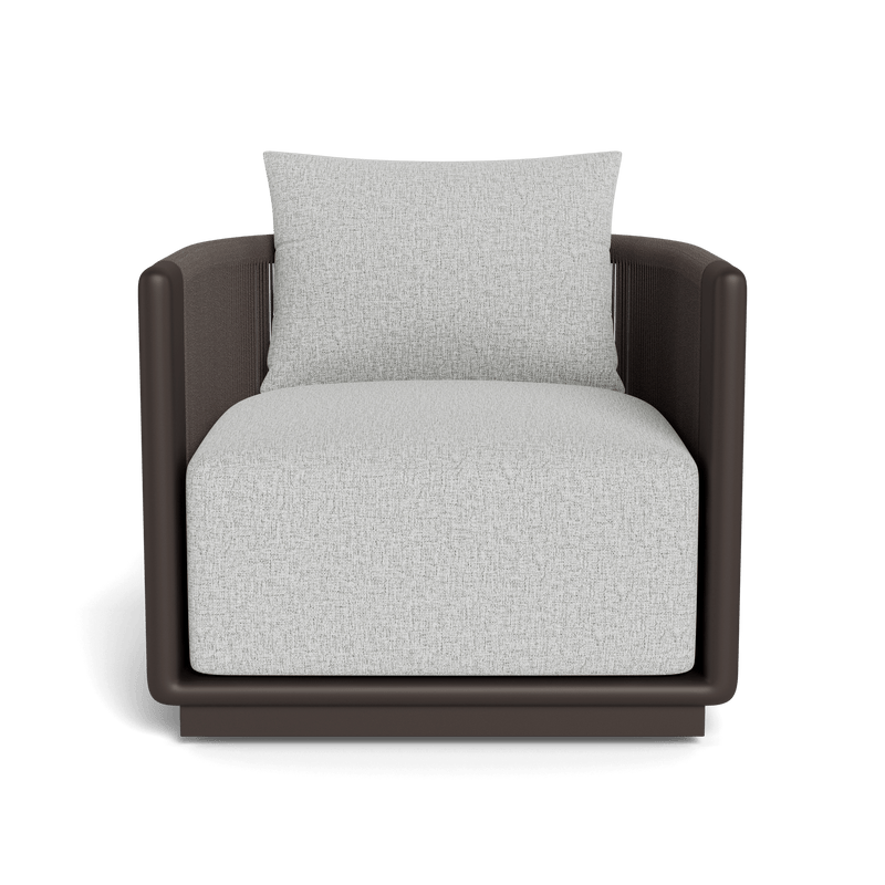 Palm Beach Aluminum Lounge Chair | Aluminum Bronze, Copacabana Sand, Rope Umber