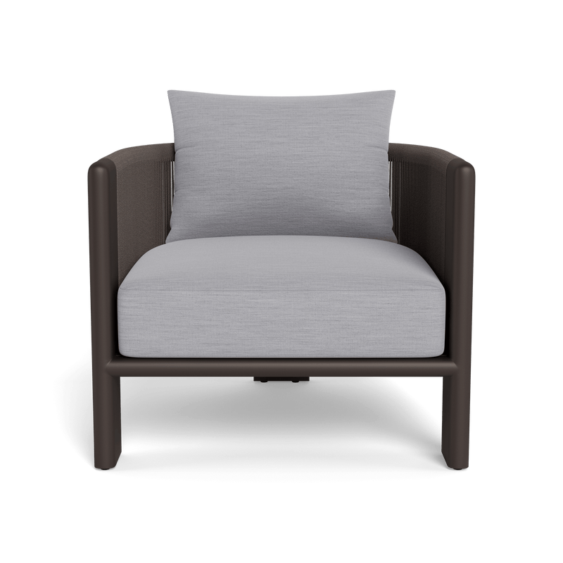 Palm Beach Aluminum Lounge Chair | Aluminum Bronze, Panama Cloud, Rope Umber