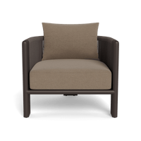 Palm Beach Aluminum Lounge Chair | Aluminum Bronze, Panama Coco, Rope Umber