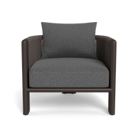 Palm Beach Aluminum Lounge Chair | Aluminum Bronze, Siesta Slate, Rope Umber