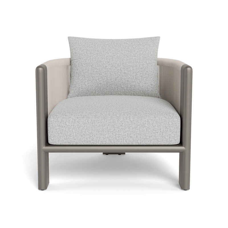 Palm Beach Aluminum Lounge Chair | Aluminum Taupe, Copacabana Sand, Rope Shell