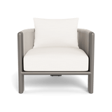 Palm Beach Aluminum Lounge Chair | Aluminum Taupe, Panama Blanco, Rope Shell