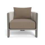 Palm Beach Aluminum Lounge Chair | Aluminum Taupe, Panama Coco, Rope Shell