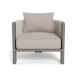 Palm Beach Aluminum Lounge Chair | Aluminum Taupe, Panama Marble, Rope Shell