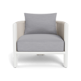 Palm Beach Aluminum Lounge Chair | Aluminum White, Panama Cloud, Rope Shell