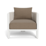 Palm Beach Aluminum Lounge Chair | Aluminum White, Panama Coco, Rope Shell