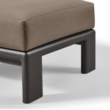 Palm Beach Aluminum Ottoman | Aluminum Asteroid, Copacabana Midnight,