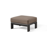 Palm Beach Aluminum Ottoman | Aluminum Asteroid, Copacabana Midnight,